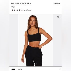 Set Active Lounge Scoop Bra in Onyx